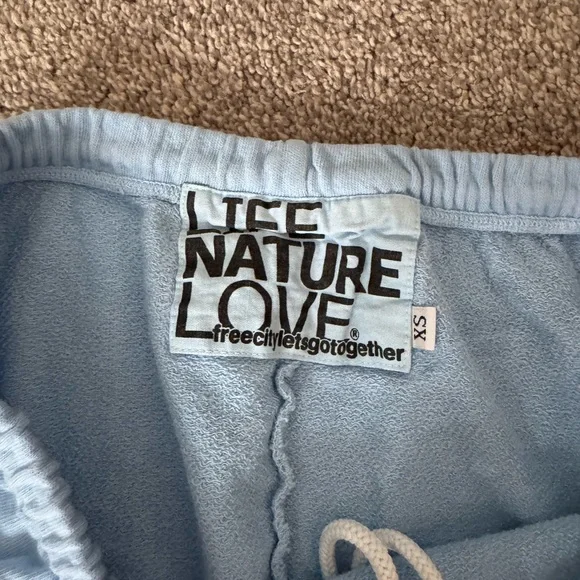 Free City Sweatpants - Light Blue - XS - Worn with small tear - Picture 3 of 5